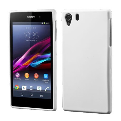 „Jelly Case“ Sony Xperia Z1 baltas tpu silikoninis dėklas / Priedai.lt