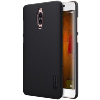 Huawei Mate 9 Pro Nillkin Frosted Shield juodas plastikinis dėklas + apsauginė ekrano plėvelė / Priedai.lt