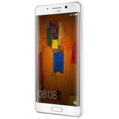 Huawei Mate 9 Pro Nillkin Frosted Shield baltas plastikinis dėklas + apsauginė ekrano plėvelė / Priedai.lt