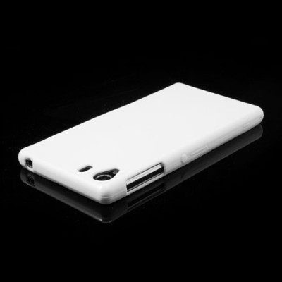 „Jelly Case“ Sony Xperia Z1 baltas tpu silikoninis dėklas / Priedai.lt
