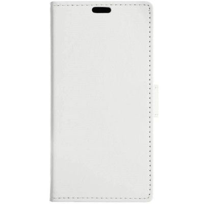 Huawei Mate 9 Pro (Huawei Mate 9 Pro Porsche Design) atverčiamas baltas odinis dėklas, knygutė - piniginė / Priedai.lt