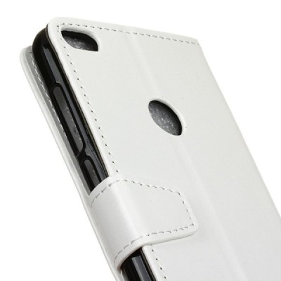 Huawei P9 Lite 2017 (Huawei P8 Lite 2017) atverčiamas baltas odinis dėklas, knygutė - piniginė / Priedai.lt