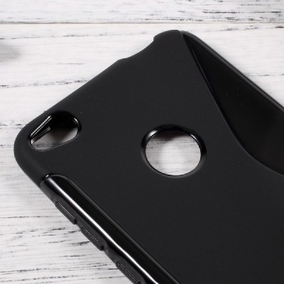 Huawei P9 Lite 2017 (Huawei P8 Lite 2017) kieto silikono TPU juodas dėklas - nugarėlė / Priedai.lt