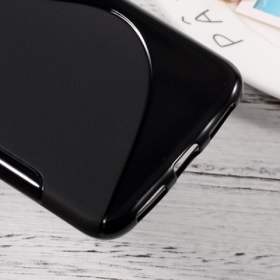 Huawei P9 Lite 2017 (Huawei P8 Lite 2017) kieto silikono TPU juodas dėklas - nugarėlė / Priedai.lt