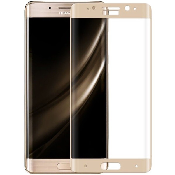 „Hat-Prince“ 9H Tempered Glass pilnai dengiantis apsauginis ekrano stiklas 0.2 mm - auksinis (Mate 9 Pro)