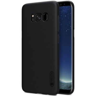 Samsung Galaxy S8 Plus (SM-G955) Nillkin Frosted Shield juodas plastikinis dėklas / Priedai.lt