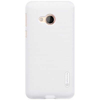 HTC U Play (Alpine) Nillkin Frosted Shield baltas plastikinis dėklas + apsauginė ekrano plėvelė / Priedai.lt