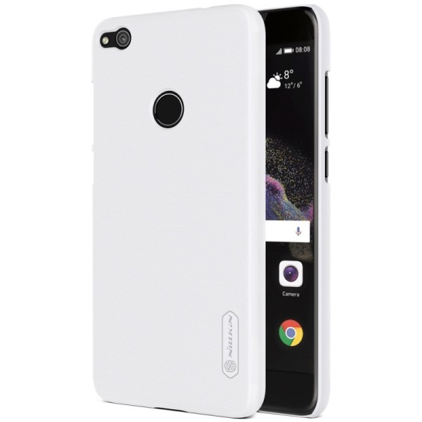 „Nillkin“ Frosted Shield dėklas - baltas + apsauginė ekrano plėvelė (P9 Lite 2017)