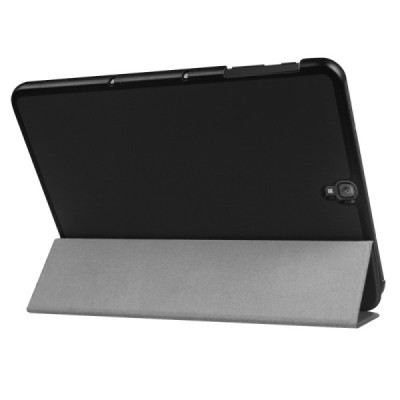 Samsung Galaxy Tab S3 9,7 (T820, T825) atverčiamas juodas odinis dėklas - knygutė (sulankstomas) / Priedai.lt