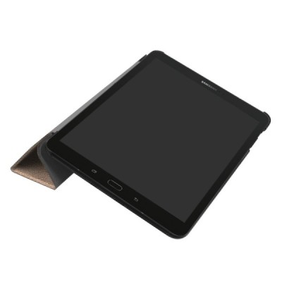 Samsung Galaxy Tab S3 9,7 (T820, T825) atverčiamas auksinis odinis dėklas - knygutė (sulankstomas) / Priedai.lt