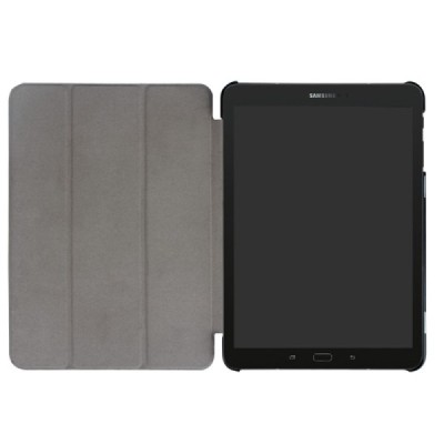 Samsung Galaxy Tab S3 9,7 (T820, T825) atverčiamas auksinis odinis dėklas - knygutė (sulankstomas) / Priedai.lt