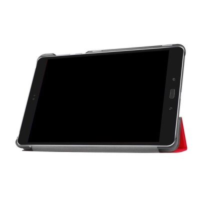 Asus ZenPad 3S 10 (Z500KL) atverčiamas raudonas odinis dėklas - knygutė / Priedai.lt