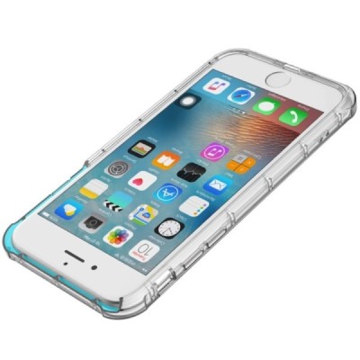 Apple iPhone 7 Plus (iPhone 8 Plus) Rock Fence kieto silikono TPU skaidrus permatomas dėklas / Priedai.lt