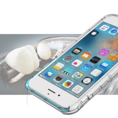 Apple iPhone 7 Plus (iPhone 8 Plus) Rock Fence kieto silikono TPU skaidrus permatomas dėklas / Priedai.lt