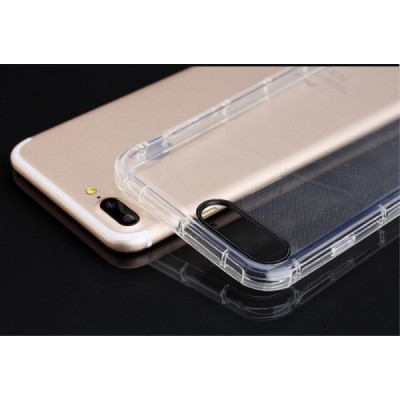 Apple iPhone 7 Plus (iPhone 8 Plus) Rock Fence kieto silikono TPU skaidrus permatomas dėklas / Priedai.lt
