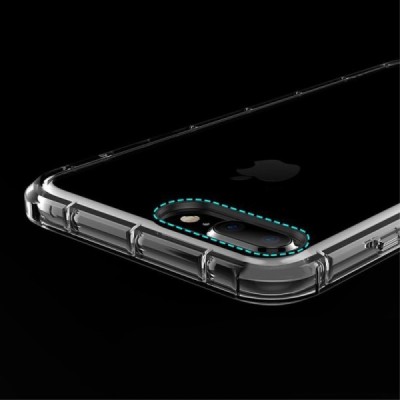 Apple iPhone 7 Plus (iPhone 8 Plus) Rock Fence kieto silikono TPU skaidrus permatomas dėklas / Priedai.lt