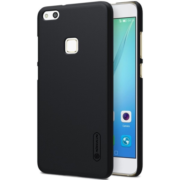 „Nillkin“ Frosted Shield dėklas - juodas + apsauginė ekrano plėvelė (P10 Lite)