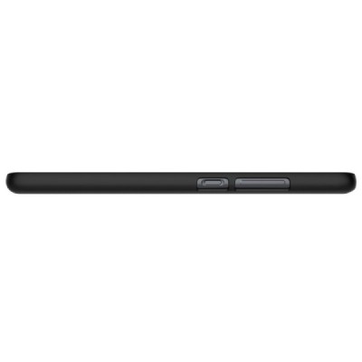 Huawei P10 Plus Nillkin Frosted Shield juodas plastikinis dėklas / Priedai.lt