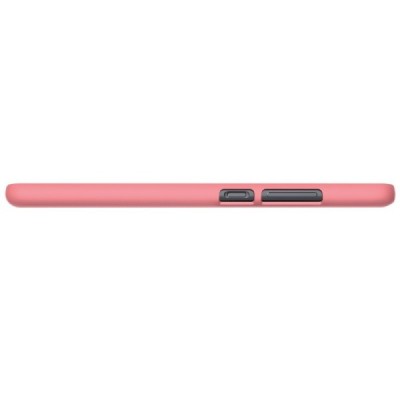 Huawei P10 Plus Nillkin Frosted Shield rožinis plastikinis dėklas + apsauginė ekrano plėvelė / Priedai.lt