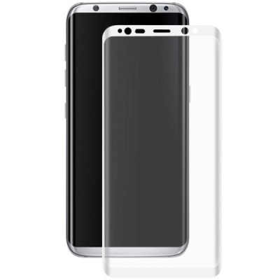 Samsung Galaxy S8 (G530) „Hat-Prince“ 9H Tempered Glass sustiprintos apsaugos baltas pilnai dengiantis apsauginis ekrano stiklas
