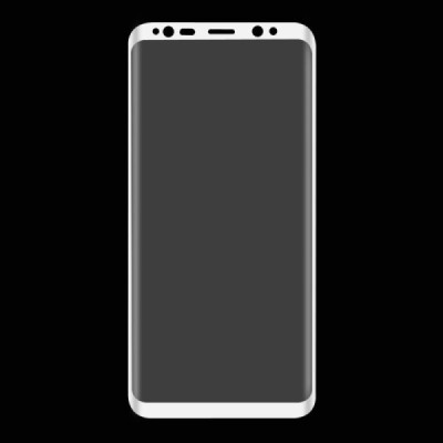 Samsung Galaxy S8 (G530) „Hat-Prince“ 9H Tempered Glass sustiprintos apsaugos baltas pilnai dengiantis apsauginis ekrano stiklas