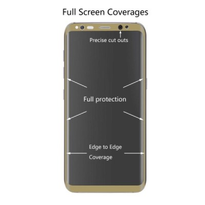 Samsung Galaxy S8 (G530) „Hat-Prince“ 9H Tempered Glass sustiprintos apsaugos auskinis pilnai dengiantis apsauginis ekrano stikl