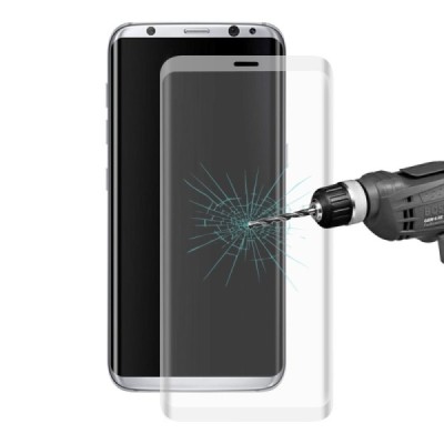 Samsung Galaxy S8 (G530) „Hat-Prince“ 9H Tempered Glass sustiprintos apsaugos skaidrus pilnai dengiantis apsauginis ekrano stikl
