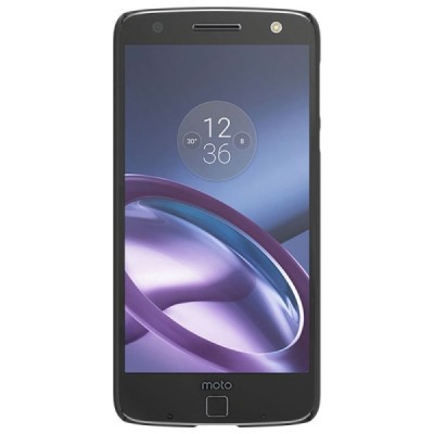 Motorola Moto Z (Moto Z Droid) Nillkin Frosted Shield juodas plastikinis dėklas + apsauginė ekrano plėvelė / Priedai.lt