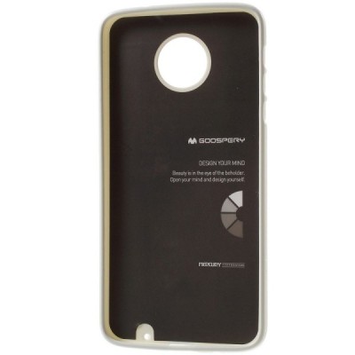 Motorola Moto Z (Moto Z Droid) baltas Mercury kieto silikono (TPU) dėklas / Priedai.lt