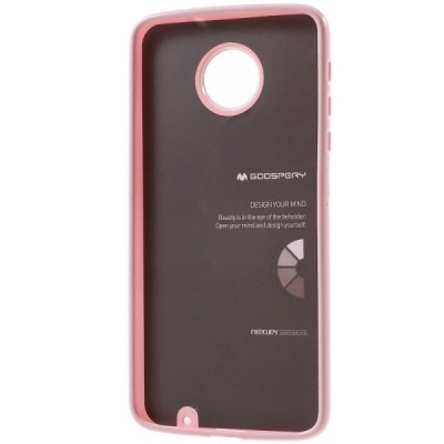 Motorola Moto Z (Moto Z Droid) šviesiai rožinis Mercury kieto silikono (TPU) dėklas / Priedai.lt