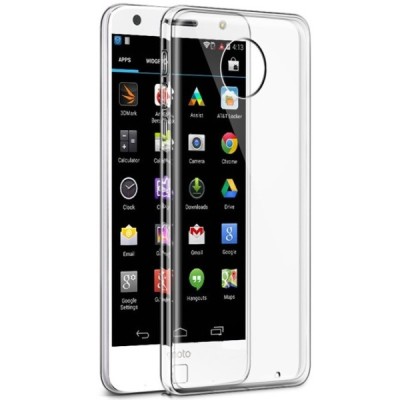 Motorola Moto Z (Moto Z Droid) skaidrus (permatomas) kieto silikono TPU ploniausias pasaulyje dėklas / Priedai.lt