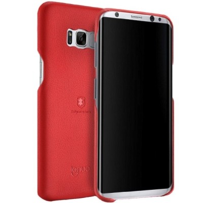 „Lenuo“ Soft Slim serijos Samsung Galaxy S8 (G950) raudonas odinis dėklas - nugarėlė / Priedai.lt