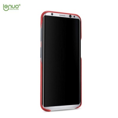 „Lenuo“ Soft Slim serijos Samsung Galaxy S8 (G950) raudonas odinis dėklas - nugarėlė / Priedai.lt