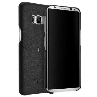 „Lenuo“ Soft Slim serijos Samsung Galaxy S8+ (G955) juodas odinis dėklas - nugarėlė / Priedai.lt