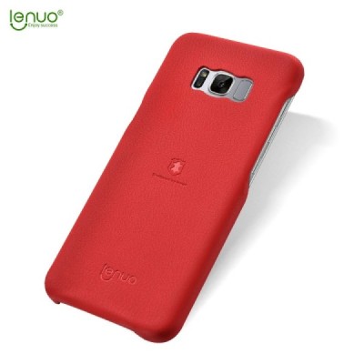 „Lenuo“ Soft Slim serijos Samsung Galaxy S8+ (G955) raudonas odinis dėklas - nugarėlė / Priedai.lt