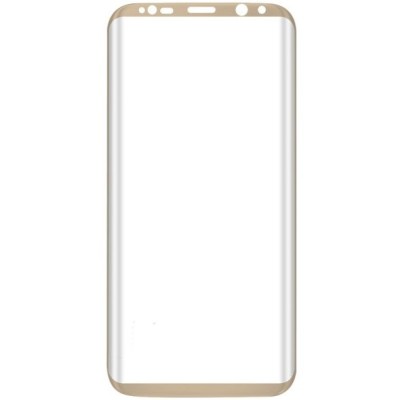 Samsung Galaxy S8+ (G955) „Calans“ 9H Tempered Glass sustiprintos apsaugos auksinis pilnai dengiantis apsauginis ekrano stiklas