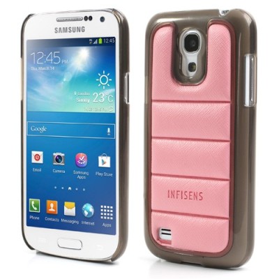 Stilingas „Infisens“ Hybrid Bumper rožinis Samsung Galaxy S4 Mini dėklas (Dėkliukas) / Priedai.lt