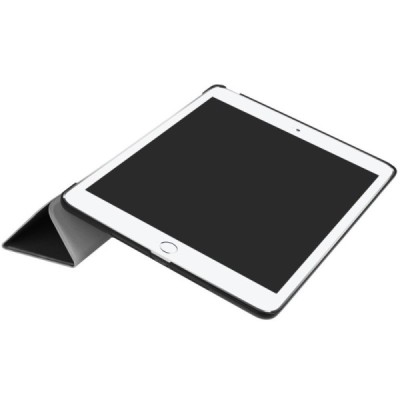 Apple iPad 9.7" 2017 (iPad 9.7" 2018) atverčiamas juodas odinis dėklas - knygutė / Priedai.lt