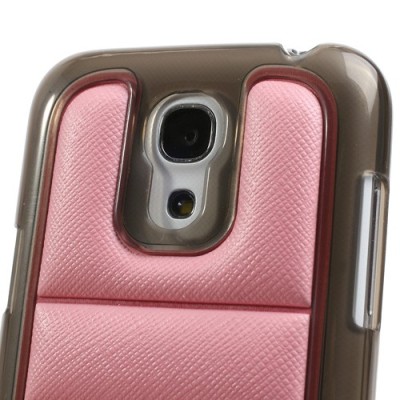 Stilingas „Infisens“ Hybrid Bumper rožinis Samsung Galaxy S4 Mini dėklas (Dėkliukas) / Priedai.lt