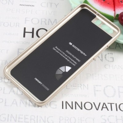 Huawei P10 Plus auksinis Mercury kieto silikono (TPU) dėklas - nugarėlė / Priedai.lt