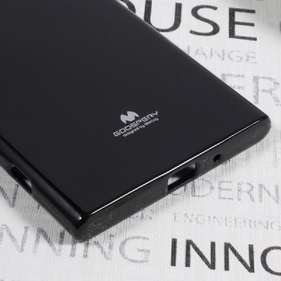 Sony Xperia XZ Premium (XZ Premium Dual) juodas Mercury kieto silikono (TPU) dėklas - nugarėlė / Priedai.lt