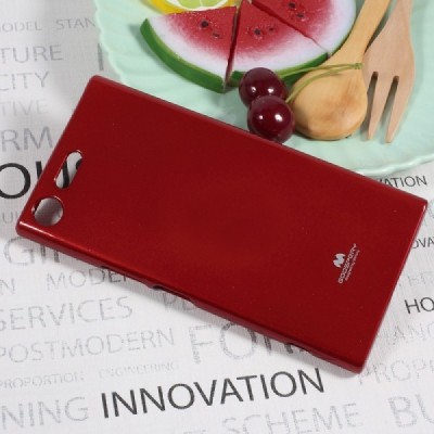 Sony Xperia XZ Premium (XZ Premium Dual) raudonas Mercury kieto silikono (TPU) dėklas - nugarėlė / Priedai.lt
