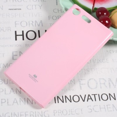 Sony Xperia XZ Premium (XZ Premium Dual) šviesiai rožinis Mercury kieto silikono (TPU) dėklas - nugarėlė / Priedai.lt