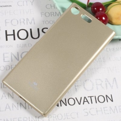 Sony Xperia XZ Premium (XZ Premium Dual) auksinis Mercury kieto silikono (TPU) dėklas - nugarėlė / Priedai.lt