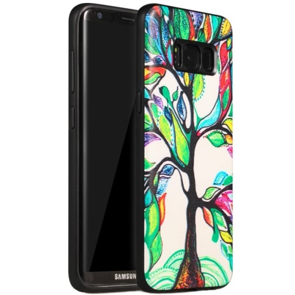 „My Colors“ kieto silikono (TPU) dėklas - Tree (Galaxy S8)