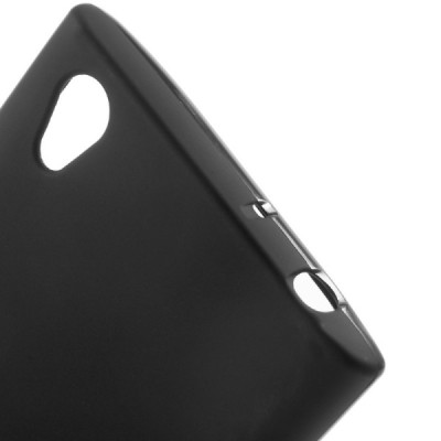 Sony Xperia L1 (G3311, G3312, G3313) kieto silikono TPU juodas dėklas - nugarėlė / Priedai.lt