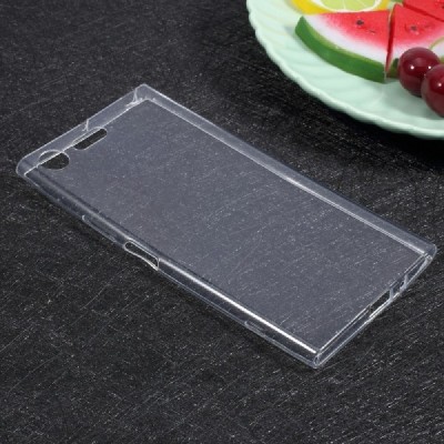 Sony Xperia XZ Premium skaidrus (permatomas) kieto silikono TPU bespalvis dėklas / Priedai.lt