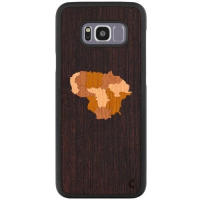 Samsung Galaxy S8 (G950) „Crafted Cover“ Lietuva natūralaus medžio dėklas (šviesus medis) / Priedai.lt