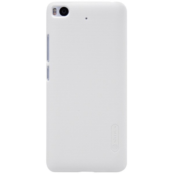 „Nillkin“ Frosted Shield dėklas - baltas + apsauginė ekrano plėvelė (Mi 5S)
