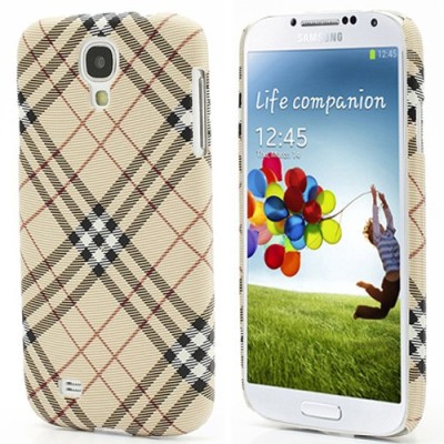 „Burberry“ stiliaus šviesiai rudas Samsung Galaxy S4 i9500, i9505, i9502 dėklas (dėkliukas, nugarėlė) / Priedai.lt